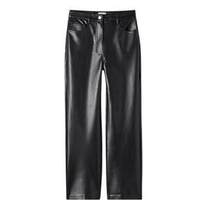 Wilfred 'Melina' Black Polyurethane Cropped Pant Size 4